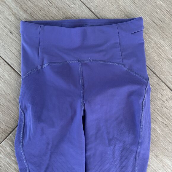 Lululemon Sense Knit HR running tight Charged Indigo Size 4 Leggings - Picture 4 of 7